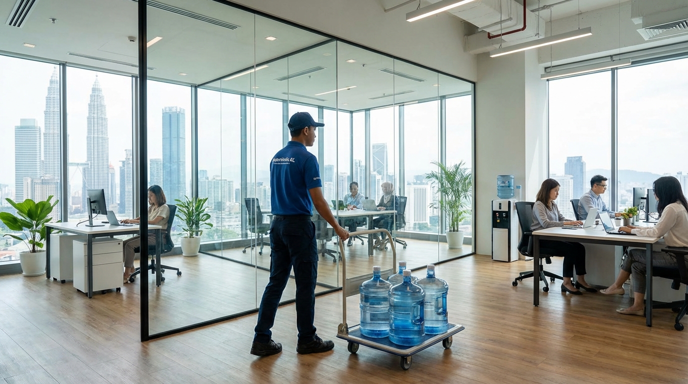 Professional office water delivery in Kuala Lumpur by JuzWater